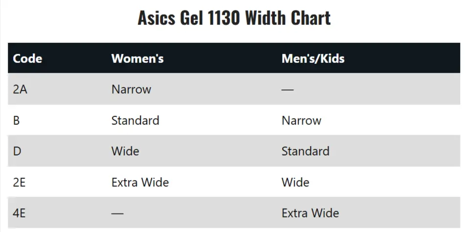 Asics-Gel-1130-width-chart