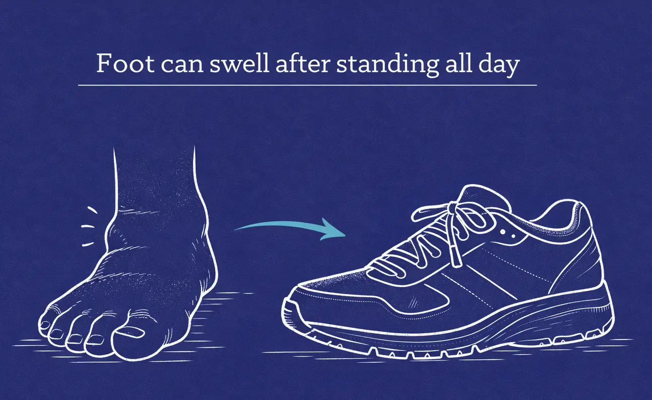 feet-can-swell-after-standing-all-day