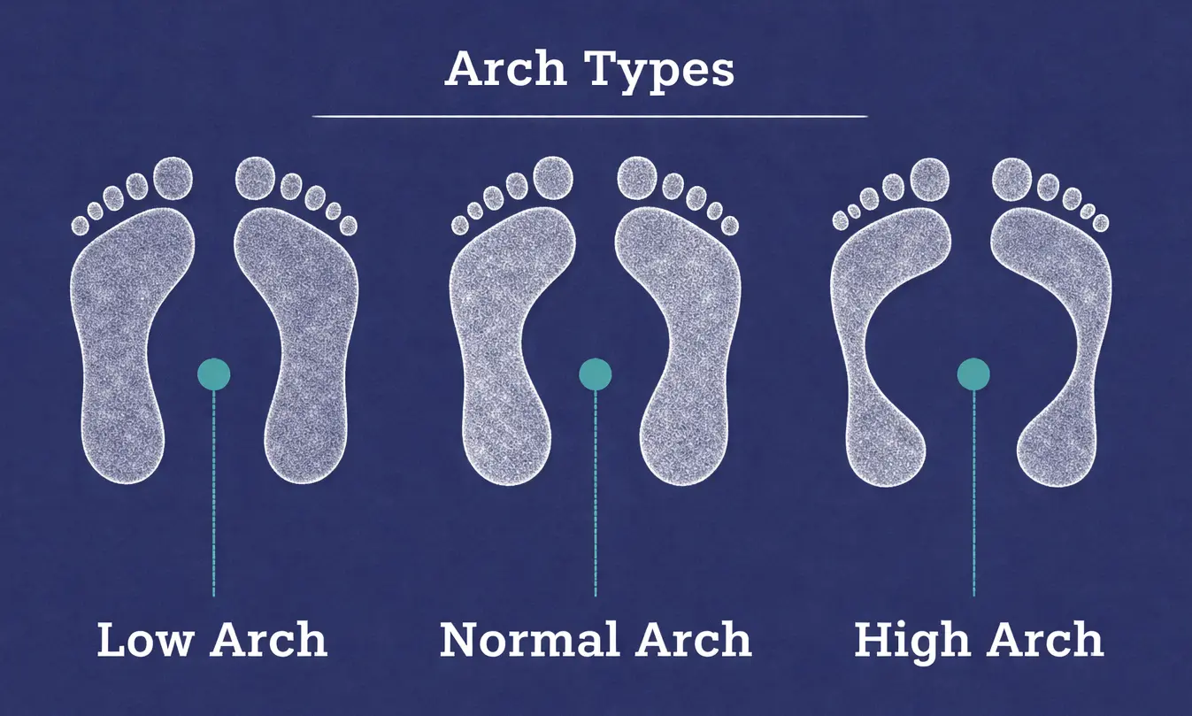 foot-arch-types-low-arch-normal-arch-high-arch