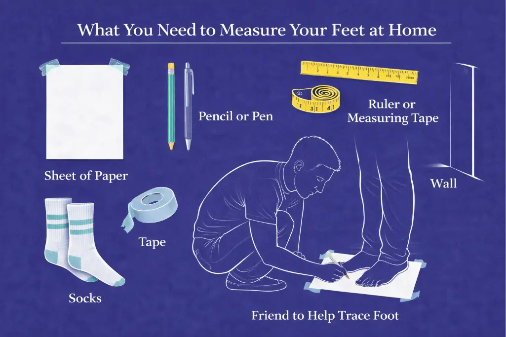 you-need-sheet-of-paper-pen-pencil-tape-measure-ruler-socks-wall-friend