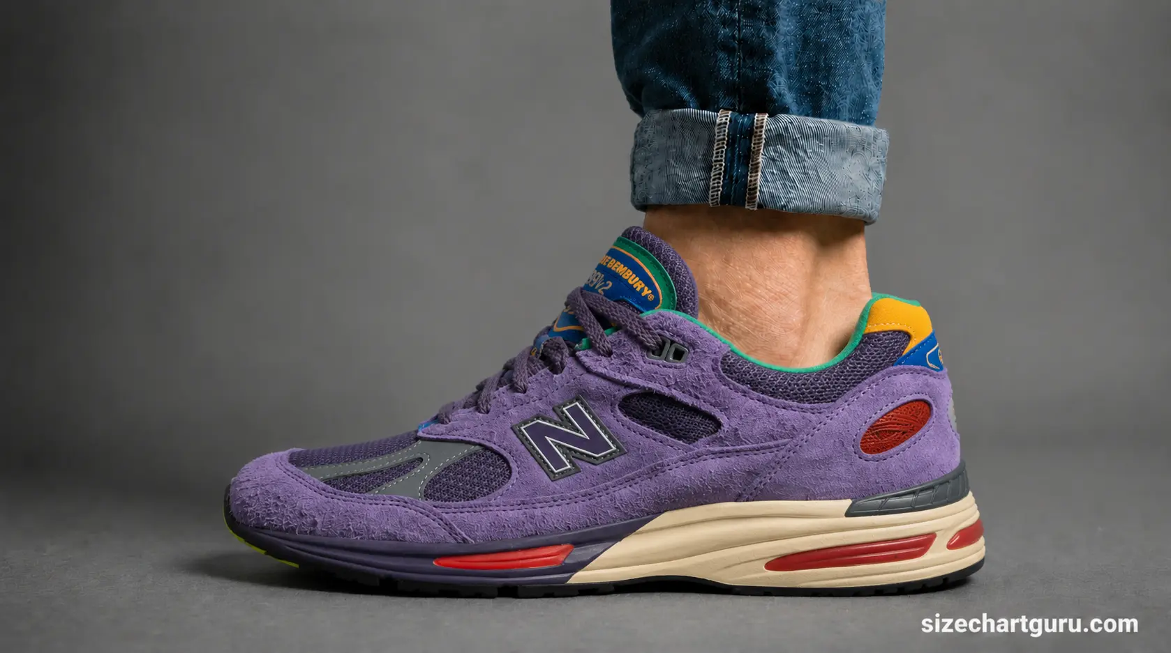 Salehe-Bembury-x-New-Balance-991v2-sizing-guide
