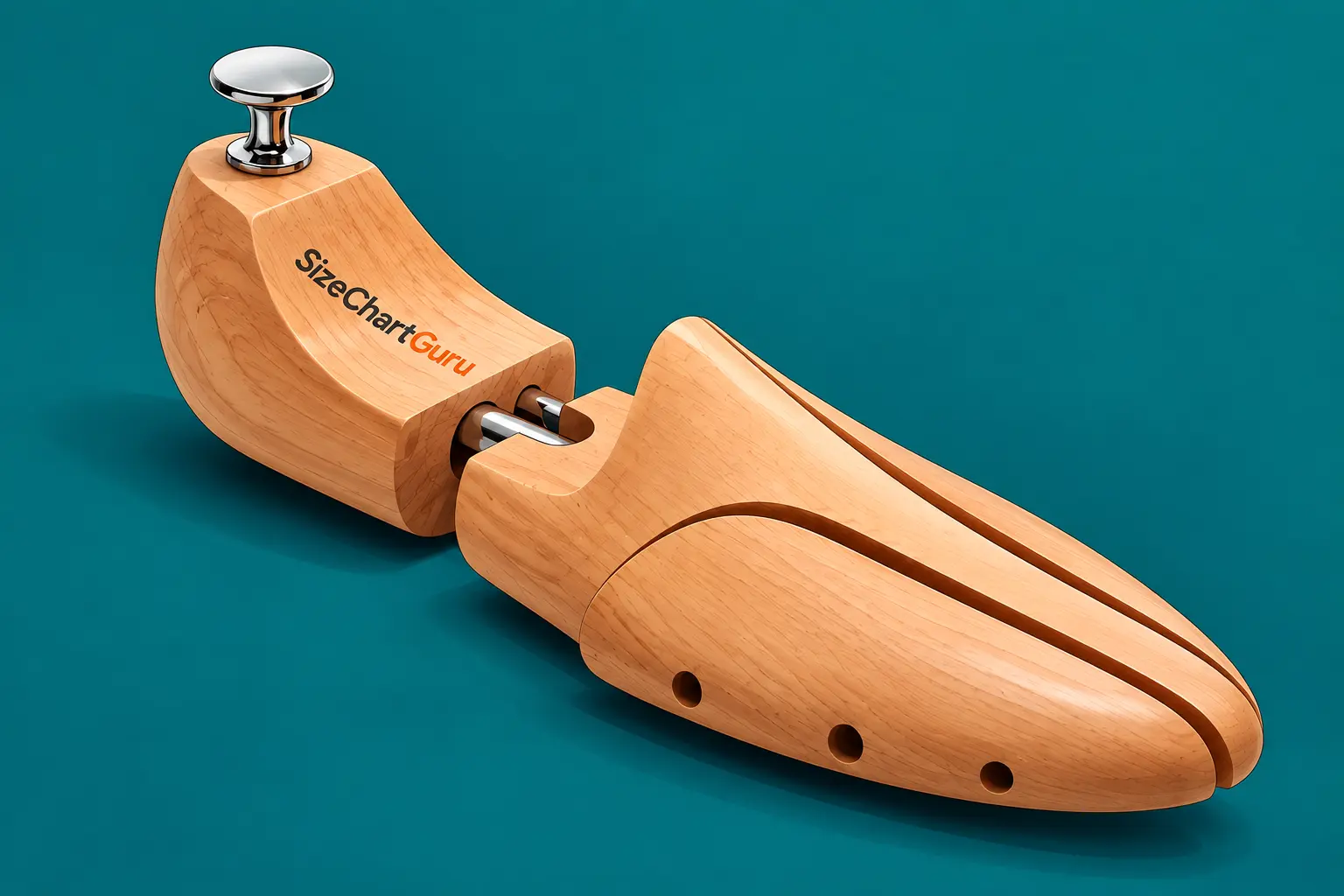 Wooden shoe tree used to help footwear maintain its shape between wears.